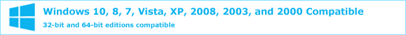 XA to AVI Software is compatible with Windows 10, 8, 7, Vista, XP, 2008, 2003, and 2000